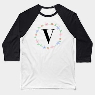 “V” initial Baseball T-Shirt